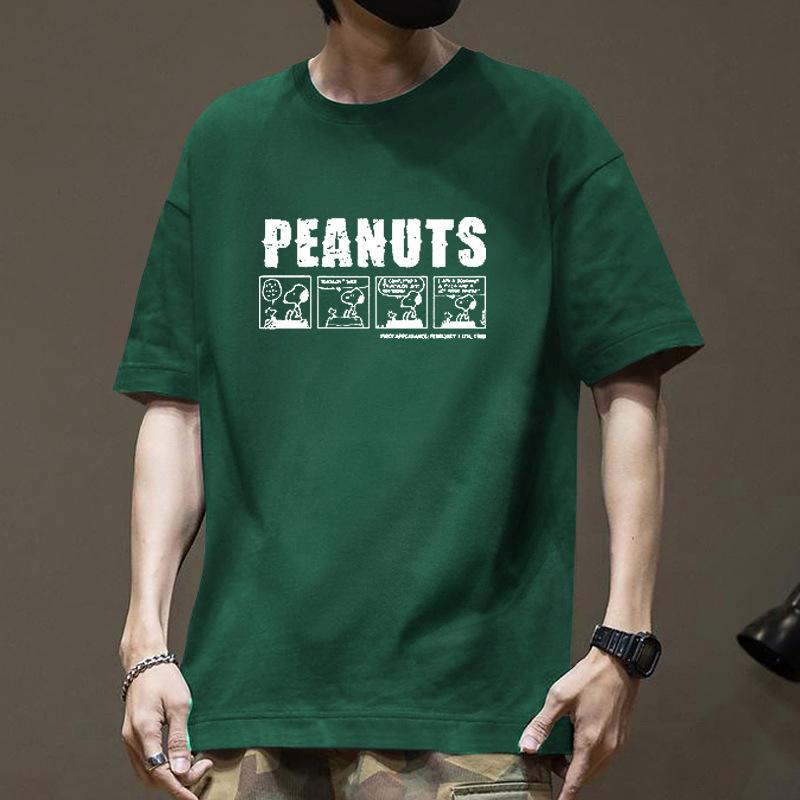 

Тяжелая мужская футболка с коротким рукавом из 100% чистого хлопка для лета, с дышащим и удобным дизайном. Модная брендовая мужская одежда свободного кроя 3XL