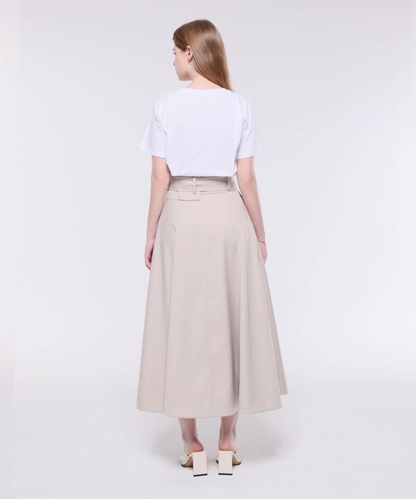 Kankeu A-Line Wrap Skirt - Beige