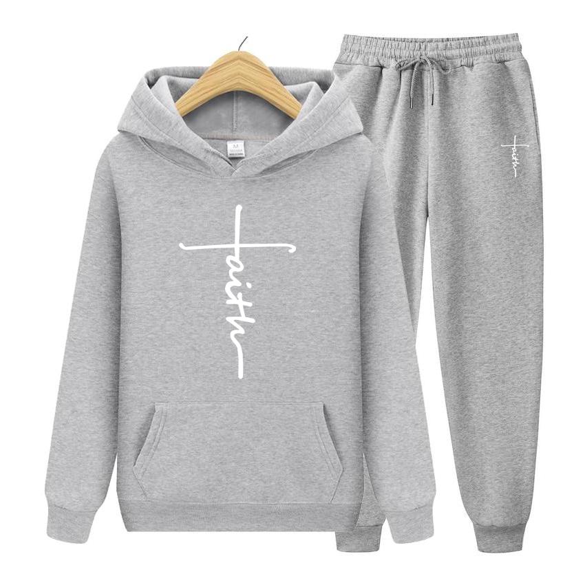 Men 2 Piece Set Hoodies+Pants Sets Hoody Mens Sweatshirt Sport Joggers Sweatpants Suit Autumn Winter Fashion Clothing Tracksuit