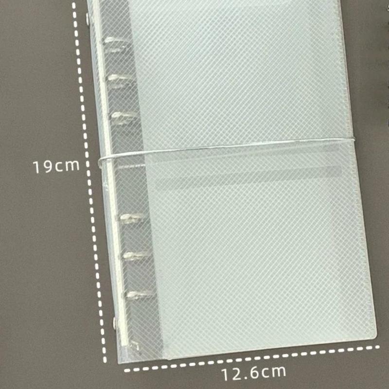 M5 A7 A6 Diagonal PP Three Fold PP Loose Leaf Notebook Cover Mini Portable Sticker Small Card Photo Storage Ledger