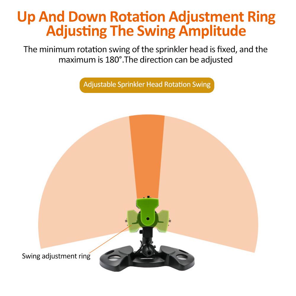 Automatischer Schwenksprinkler, Gartenbewässerungs-Wartungssprinkler, Rasensprinkler, Bewässerung