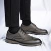 Zapatos Oxford de Hombre Artesanales de Moda Nueva Antideslizantes de Cuero Brogue Zapatos de Vestir Clásicos de Negocios para Citas Mocasines Zapatos Formales de Fiesta