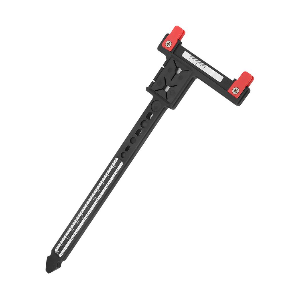 Arrow Measuring T Ruler Plastic Accurate Compound Recurve Bow Tuning T Ruler for Archery Black