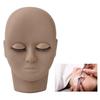 Eyelash Mannequin Head Double Laryer Eyelash Extension Removable Eyelids Makeup Practice Head