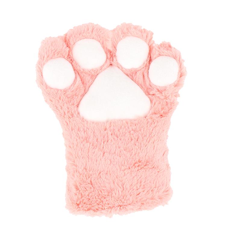 Cute Bear Cat Paw Gloves Fluffy Plush Cartoon Animal Anime Lolita Cosplay Mitten
