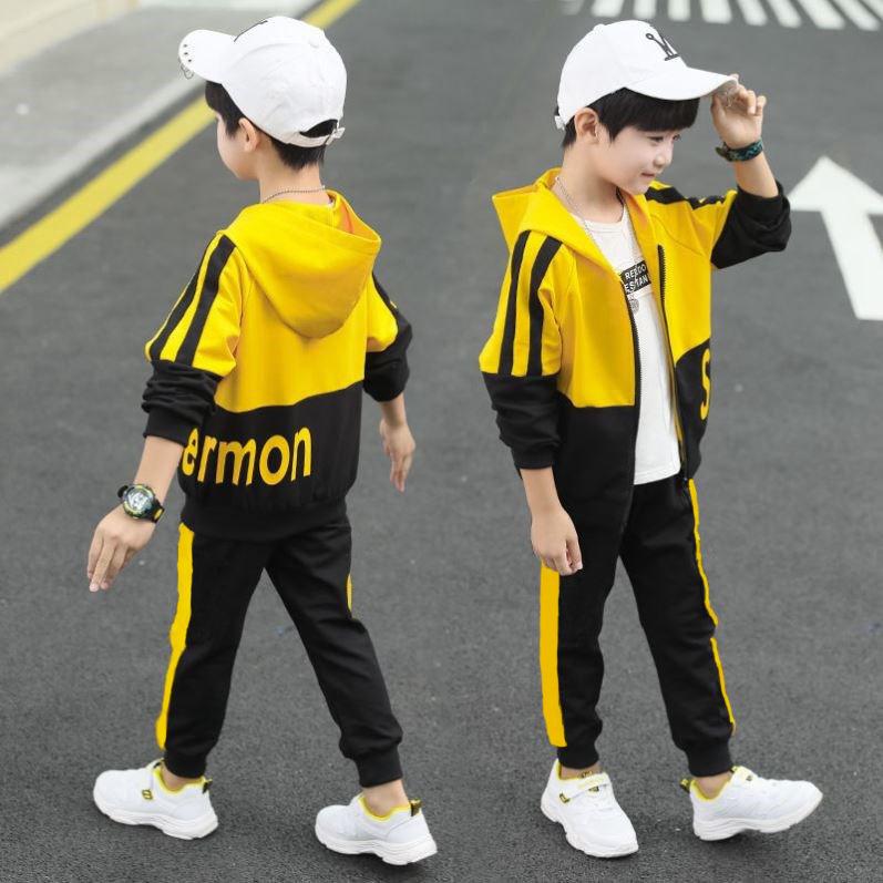 Costumes printemps/automne 2025 pour garçons: Ensembles deux pièces tendance de style coréen pour enfants