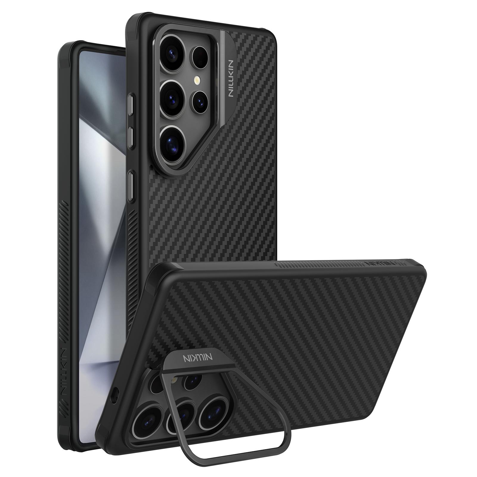 

Чохол NILLKIN для Samsung Galaxy S25 Ultra Сумісний з MagSafe TPU+Арамідне волокно Порожниста лінза Підставка Чохол для телефону A