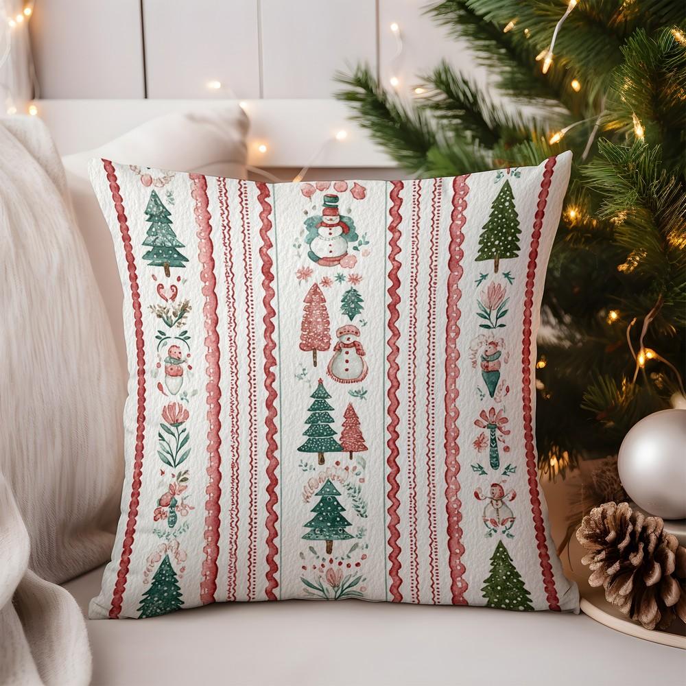 Home Decor Stylish Deer Head Art Printed Pillow Cover Pattern Cushion Cover Suitable for Sofa Bedroom Car Pillow Cover