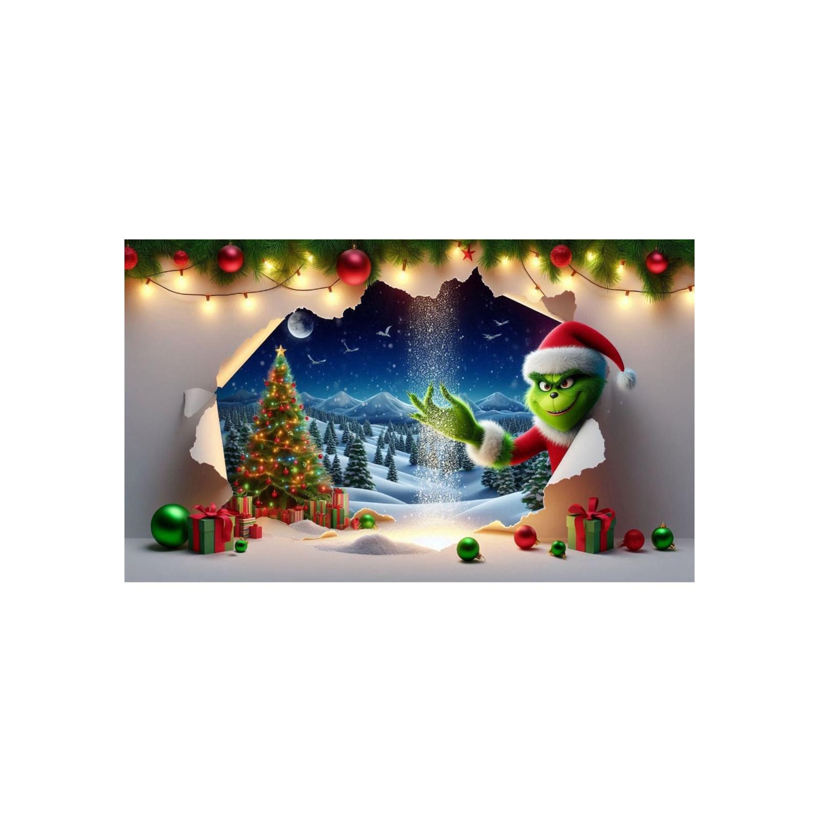 

Greentown Christmas Door Mat Cartoon Christmas Eve Entrance Mat One Size