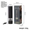 Electric Salt and Pepper Grinder Set - Rechargeable Automatic Salt and Pepper Grinder, Larger Hopper for Cooking, Home Gifts