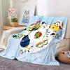 1Pc Christmas Minions Celebration Blanket Soft And Comfortable Casual Warm Camping Travel Christmas Halloween Gift M91746