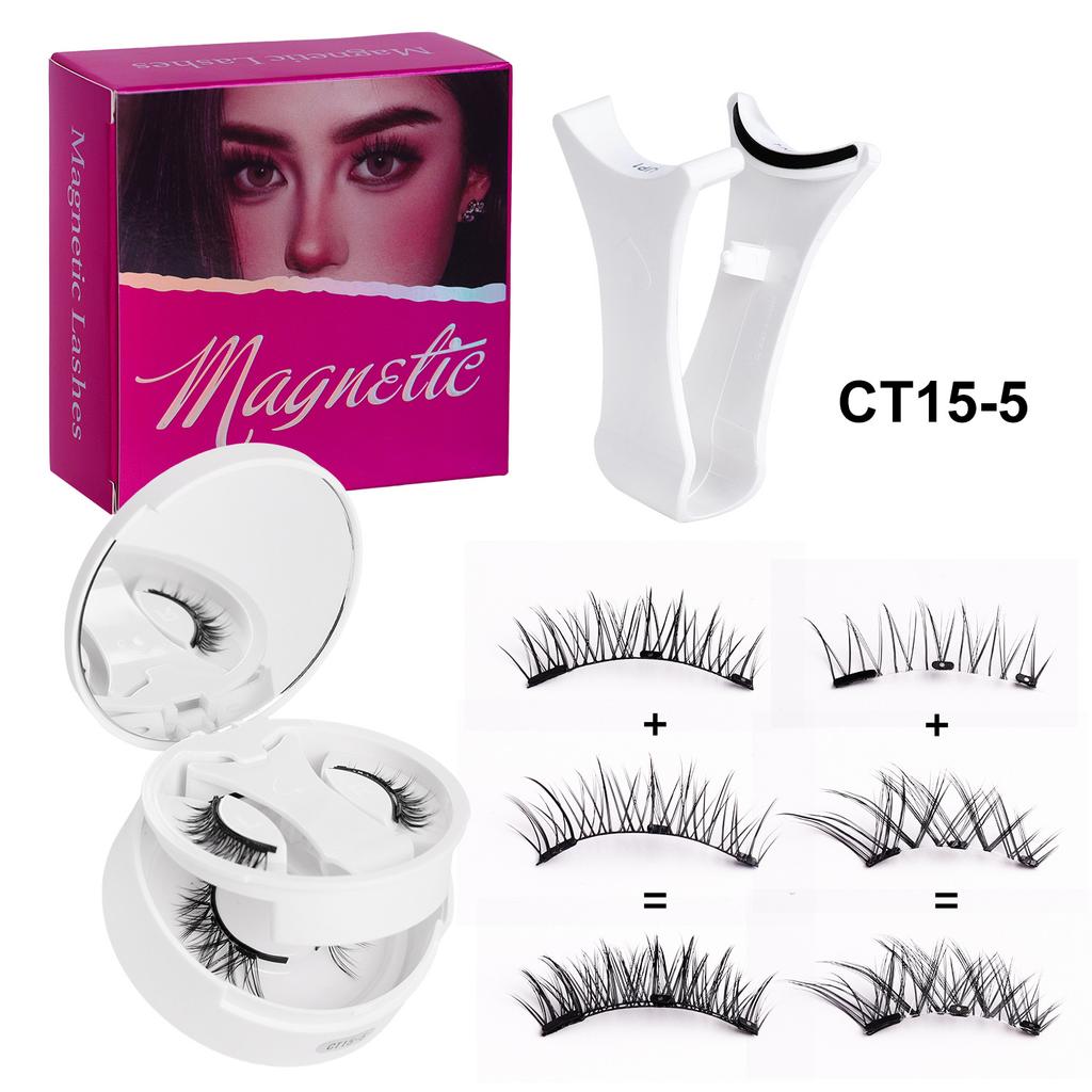 2 Pairs Magnetic Eyelashes - Premium Box Set with Carrying Case