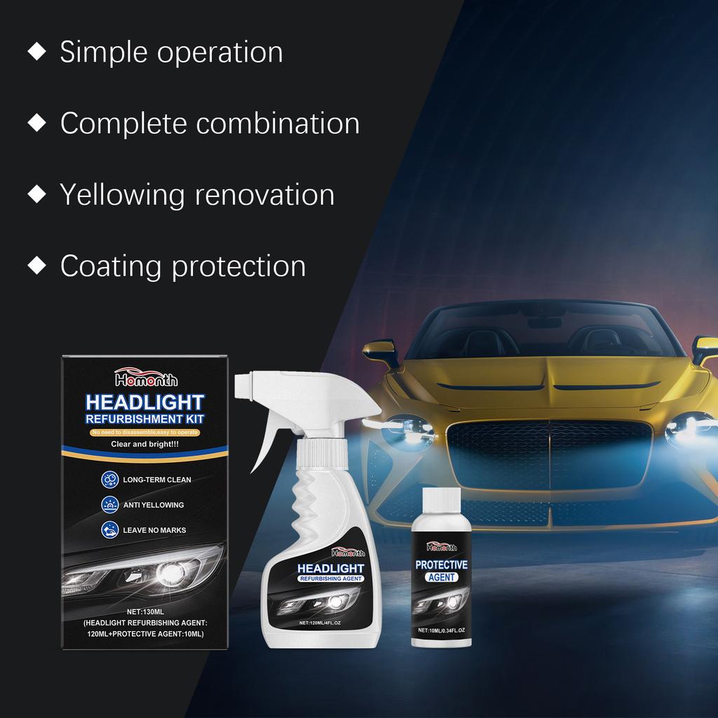 Car Headlight Restoration Polishing Kits Headlamp Repair Kits Car Light Polisher Cleaning Paste Car Paint Care Refurbish Agent