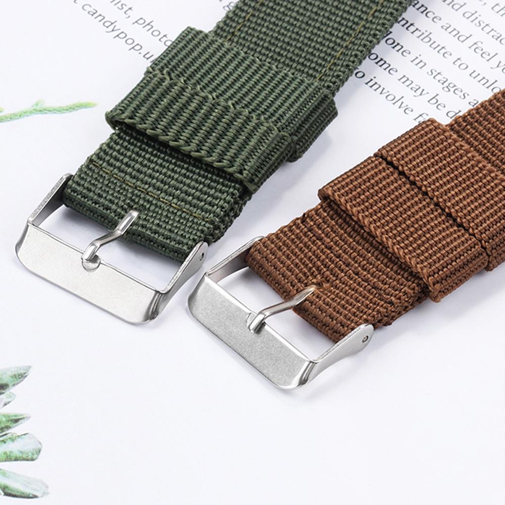 16 18 20 22 24mm Hochwertiges Canvas-Nylon-Uhrenarmband für Huawei WristBand Herren Damen Weiches Sport-Wasserfestes Armband Zubehör