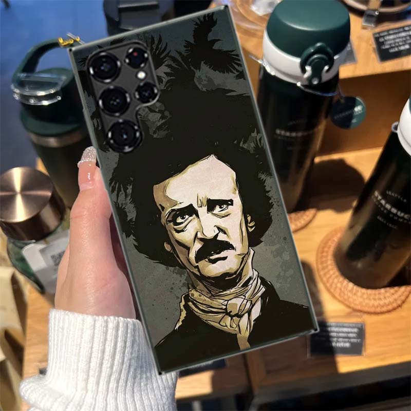 Edgar Allan Poe Cases Phone Case for Samsung Galaxy S26 Ultra S25 Edge S24 S23 FE S21 Plus S20 S22 S10 Cover TPU Capa Shell Shoc