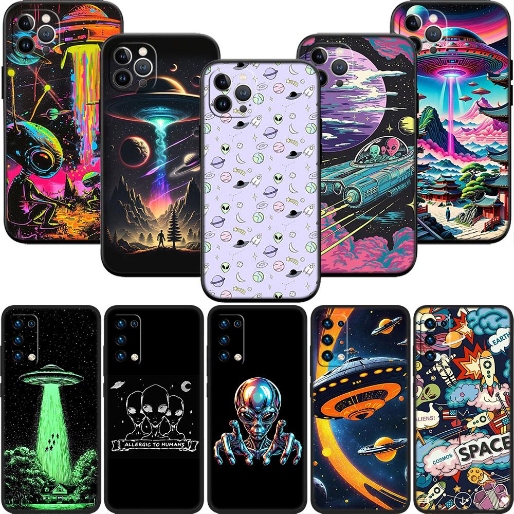 MY25 Space Astronaut Alien UFO Soft Shell Phone Case for Redmi Note 10 11 12 Pro Max 10S 10C 10T 11A 11S 12S 12C