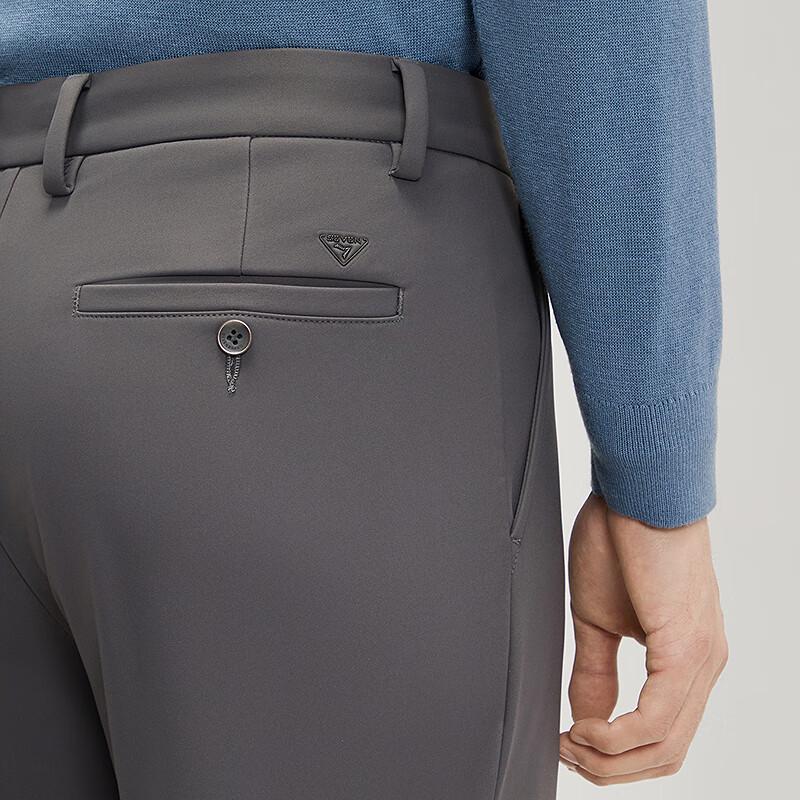 Septwolves Men's Warm Composite Fleece Straight-Leg Casual Pants