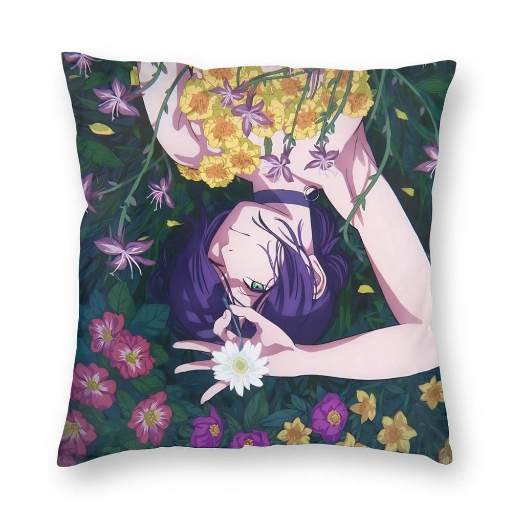 Chainsaw Man Collage Pillowcase Printed Polyester Cushion Cover Gift Anime Pillow Case Cover Chair Square Cm