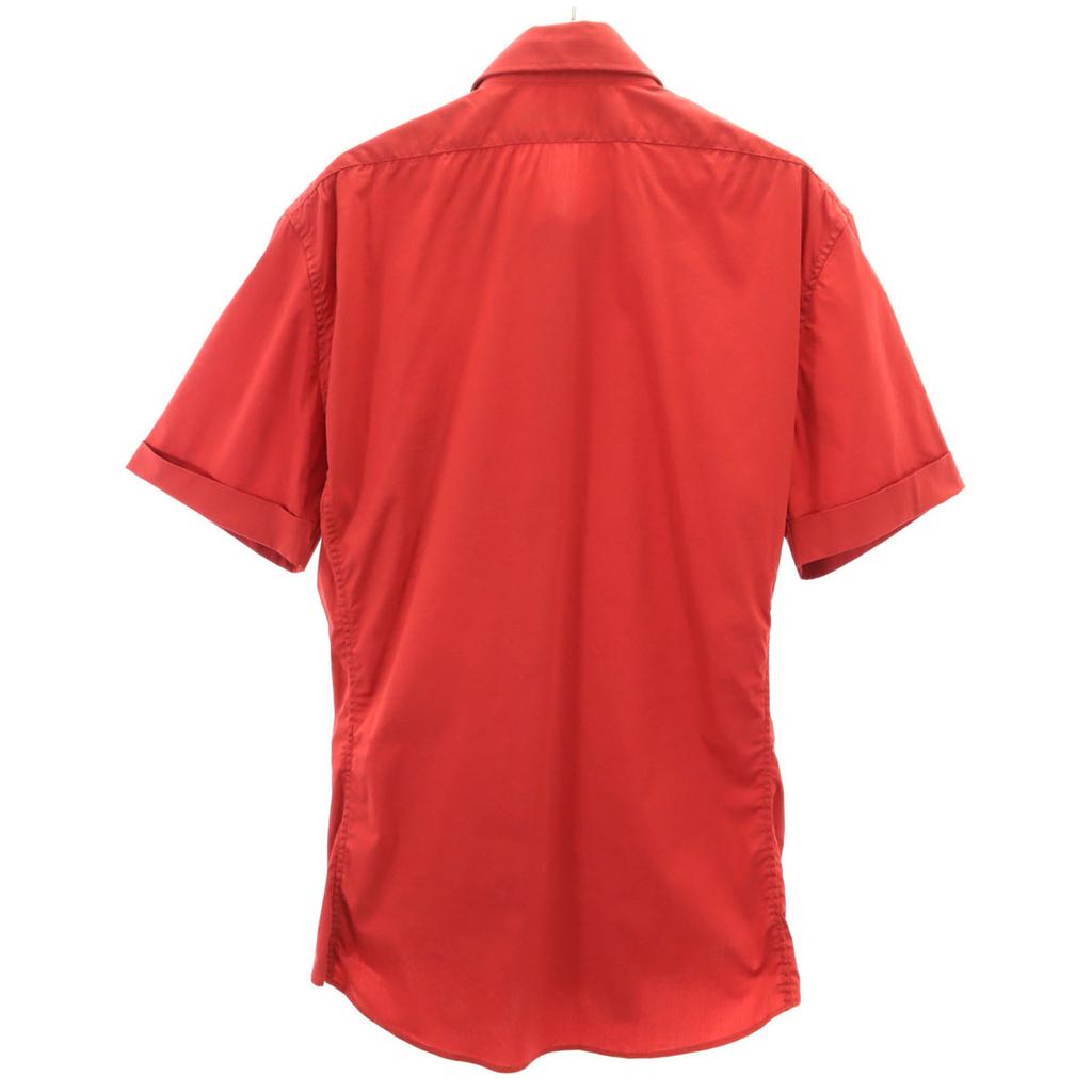 GUCCI made in Italy Short sleeve stretch shirt 42 Red Men's Used