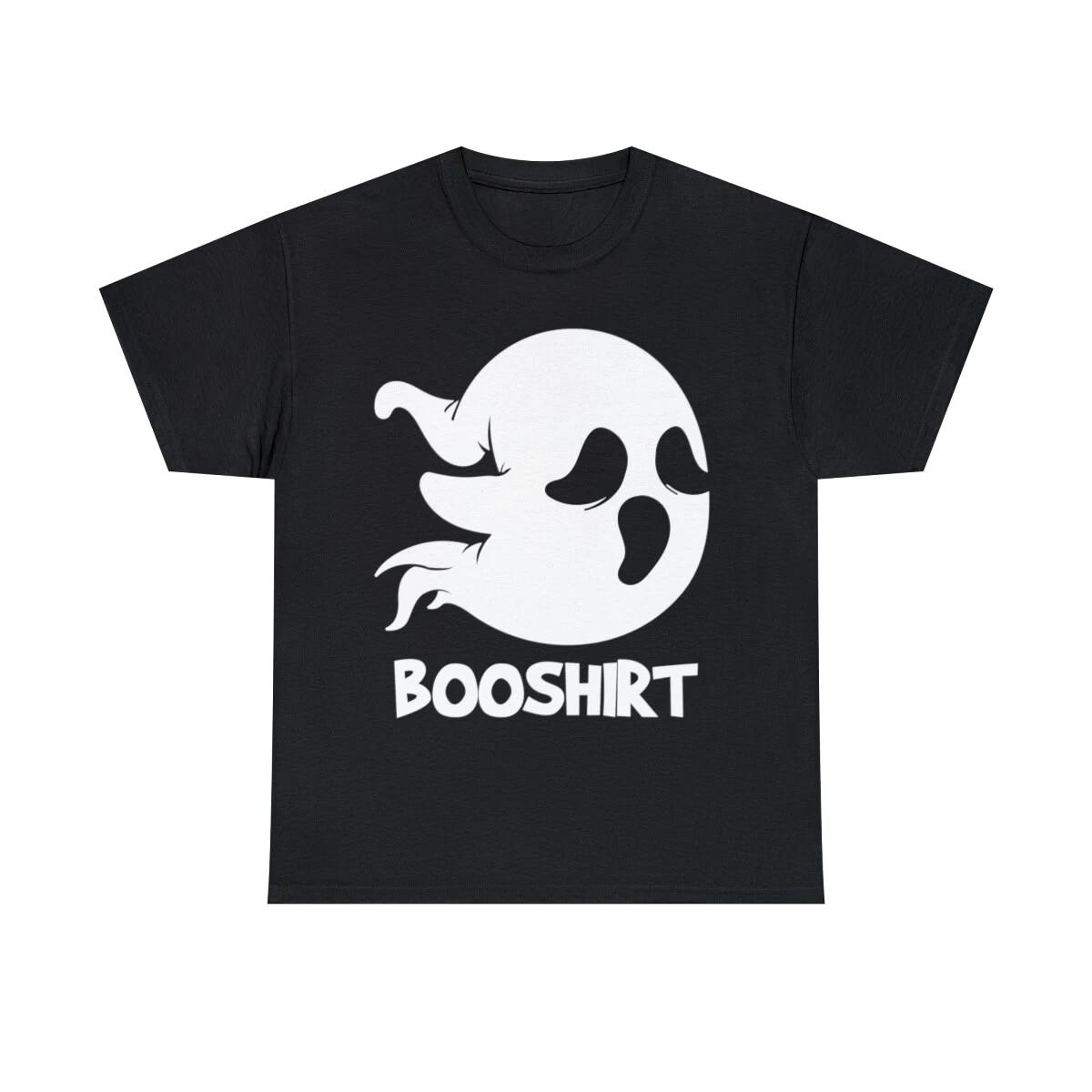 Booshirt Funny Halloween Boo Ghost Graphic Tee Shirt, S-5XL 3XL