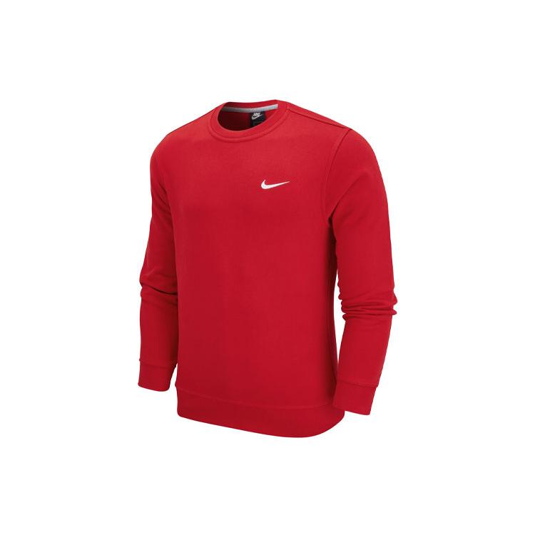Nike Sweatshirts Men s Red Crew Neck Moderate Regular AA3178-657 XXL