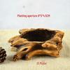 Creative Retro Cement-Look Tree Stump Succulent Planter