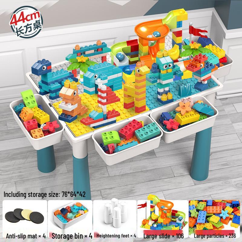 Children's Multifunctional Building Block Table for Early Education and Brain Training
