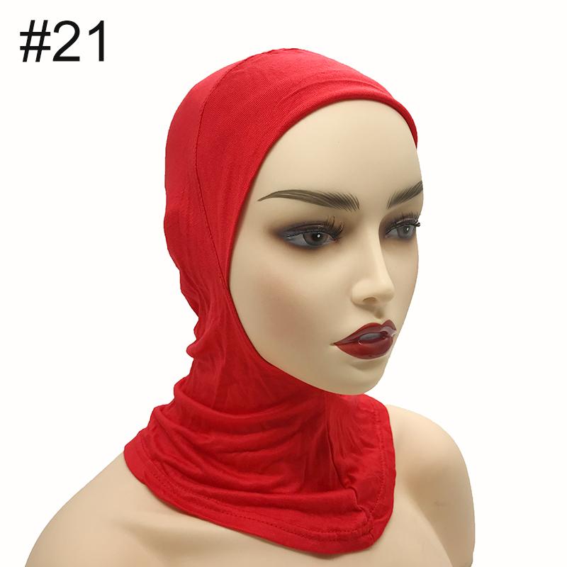 High Qualit Modal Muslim Women Ninjas Cap Full Cover Inner Hat Islamic Undercap Hijab Comfortable Bonnet Headcloth Neck Cover