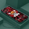 One Piece Red Green Cool Phone Cover Case for Apple iPhone 17 Pro Max 15 Air 13 Mini 7 8 11 XS XR 12 Plus 16