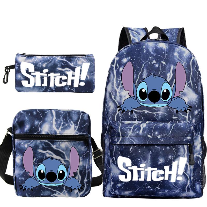 Children'S Backpack Cartoon Printed Schoolbag Shoulder Bag Pencil Case Set