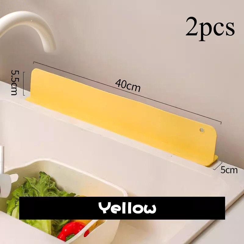 Silicone Sink Baffle Splash Guard Waterproof Splatter with Suction Cup Non Slip Water Dam For Washing Dishes Kitchen Supplies