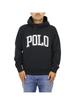Polo Ralph Lauren POLO Logo Pullover Sweatshirt Size Black Men's V-Gassette Hoodie, M, (Product Code 01020034)