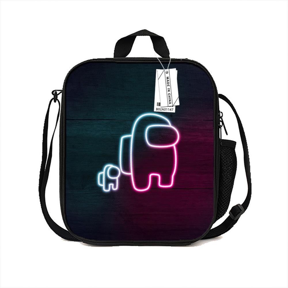 Among Us Printed Portable Lunch Bag Primary And Secondary School Bento Bag Cartoon Insulation Bag Ice Pack New