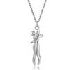 Men Women Chain Necklace Cross Pendant Couple Love Hug Dance Gift