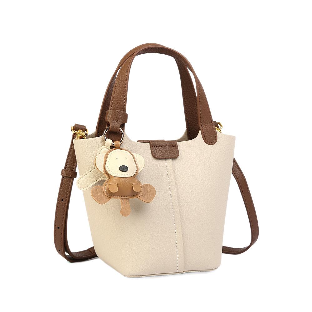 Handbag, Commuter Basket Bag, Versatile Casual Shoulder Sling Bag, Bucket Bag