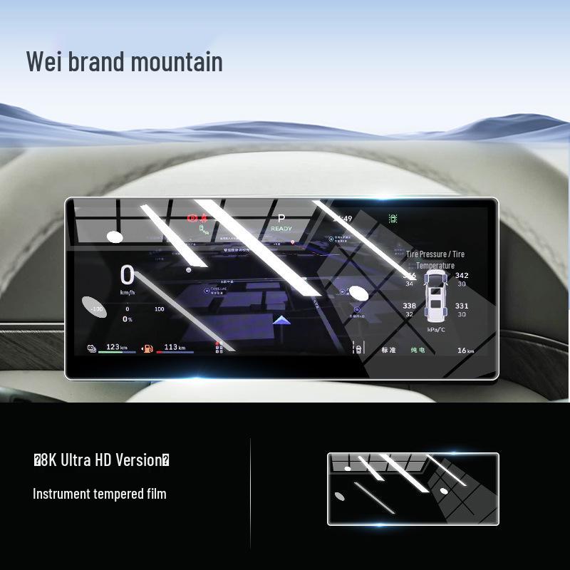 Tempered Glass Screen Protector for Weipai Gaoshan 8, 9 Car Navigation - Fits 25 Models.