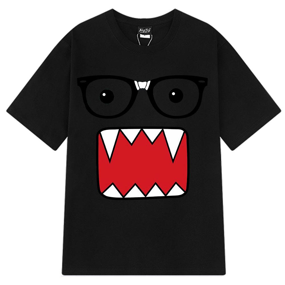 Domo Kun Funny Fashion Tshirt Summer Mens 100 Cotton Casual Tshirt Harajuku Shortsleeved Oversized Breathable Tshirt