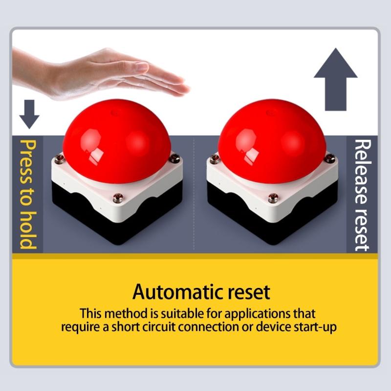 Resetting Spherical Mushroom Head Emergency Stop Button Switches Workshop Switches for Secure & Efficient Operations