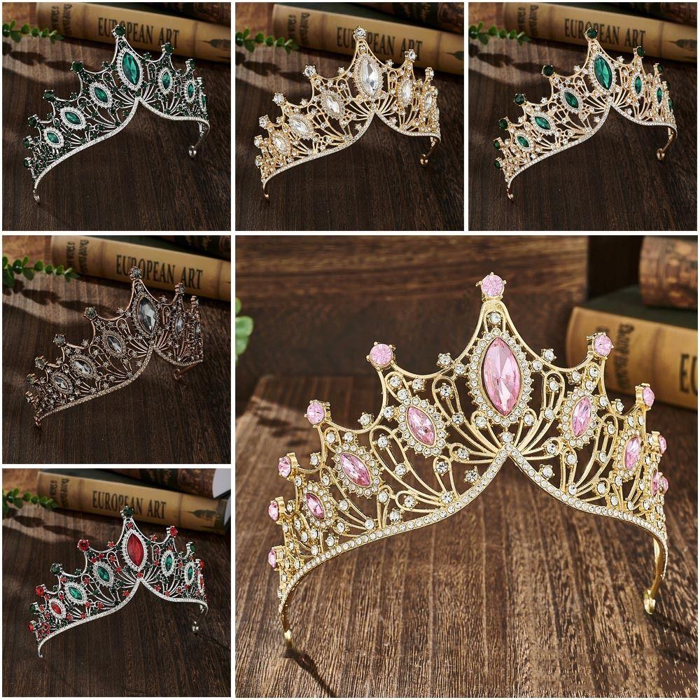 Cosplay Bridal Crown Alloy Wedding Tiara Fashion Royal Princess Crown  Bride