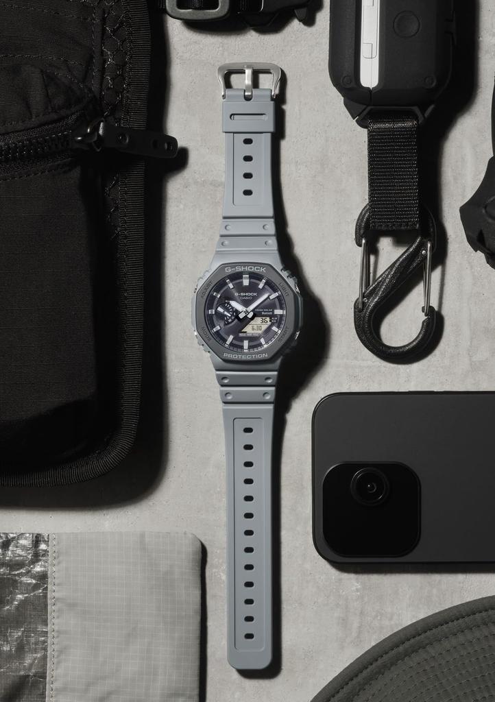 Ceas Casio G-Shock Seria Urban Utility, Bluetooth, Tough Solar, GA-B2100LUU-8AJF, Bărbați, Gri, Produs Japonez Autentic