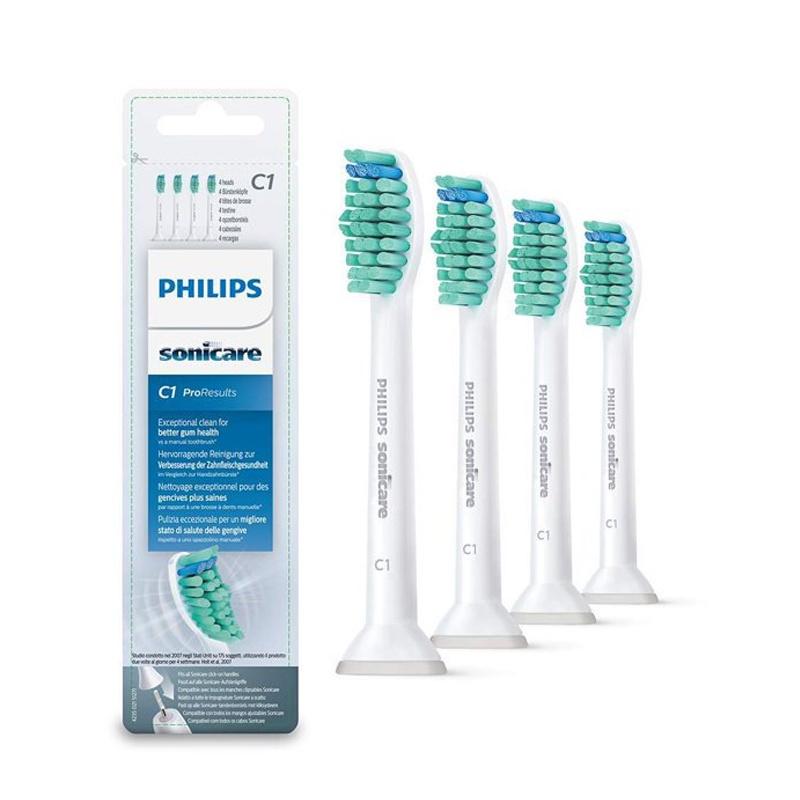Philips Sonicare C1/2 Tandenborstel Vervangkoppen Pak van 4 Zacht en Effectief