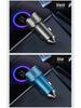 36W Dual USB Type-C Fast Car Charger with Metal QC3.0