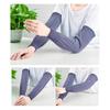 2Pairs Summer Cooling Arm Sleeves Sun Uv Protection Hand Cover Arm Warmers Running Fishing Cycling Basketball Sunscreen Sports S