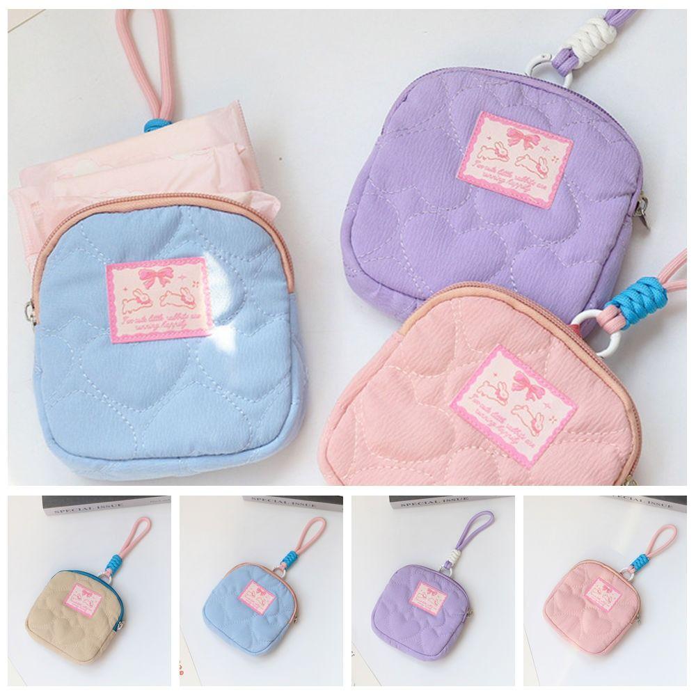 Small Wallet Fresh Rabbit  Coin Purse Love Cosmetic Bag Sweet Small Wrist Bag  Decoration