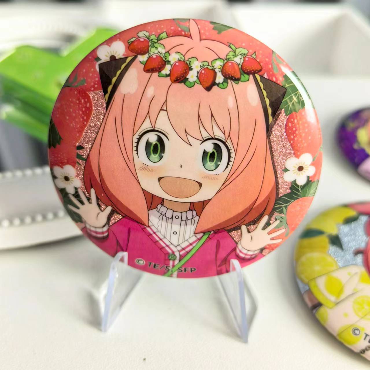 

Spy x Family Аня Товары Мультяшная Периферия Милый Двумерный Значок Жестяная Брошь 58MM