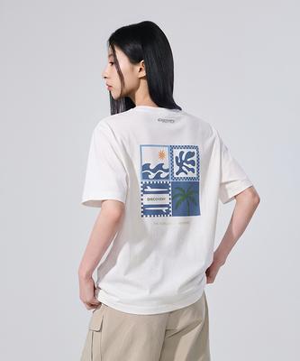 DISCOVERY EXPEDITION Uni Freshvent Resort Graphic Short Sleeve T-Shirt (White)