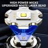 Portable High Power Led Flashlight Rechargeable Retractable Flashlight Digital Zoom Usb Hand Light For Camping Outdoor Emerge