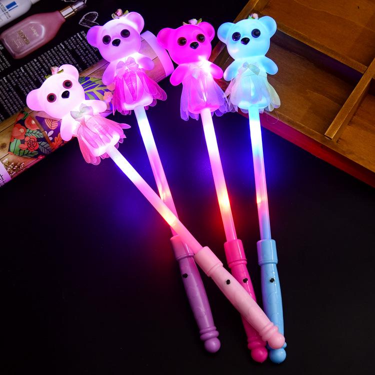 Seven-Color Flashing Star Wand - Electronic Glow Stick for Kids' Concerts and Parties