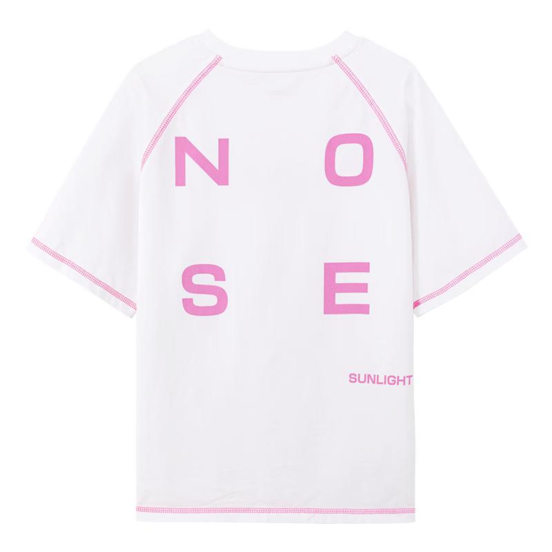 

Zuoxi Girl s Summer Cool-Feel Breathable Contrast Stitching T-shirt 130
