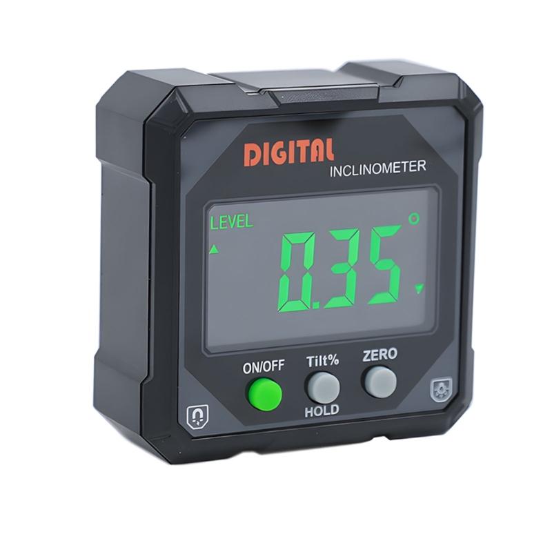 Digital Inclinometer Level Box Double Mode Measurement 360 Rotating Screen LED Backlights For Woodworking